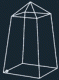Luxus Sammler Vitrine Pyramide, 24 K vergoldet, Höhe : 30 cm, Boden 19 x 19 cm, ohne Beleuchtung